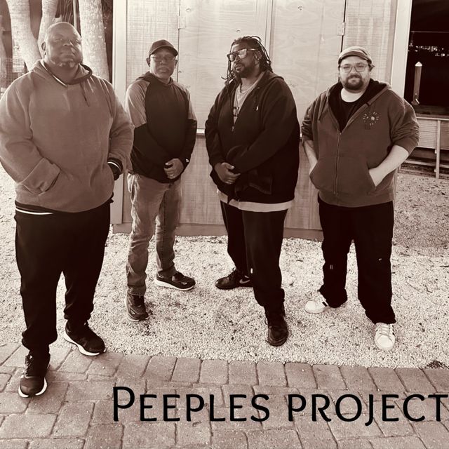 The Peeples Project — soulful funk, R&B, and pop cover band performing live on stage — performing at Hot Summer Nights free concerts Myrtle Beach