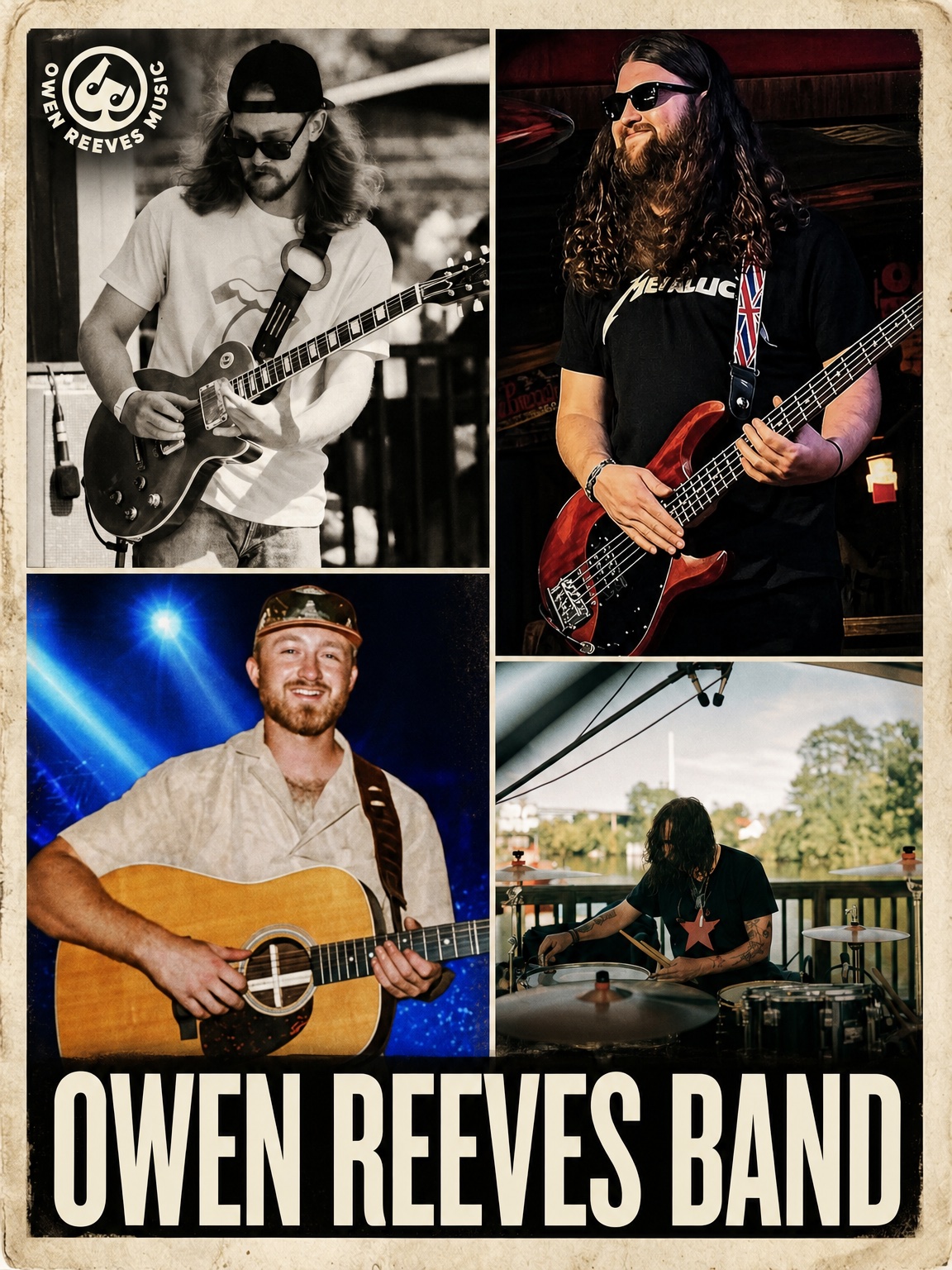 Owen Reeves Band — country rock band performing live — performing at Hot Summer Nights free concerts Myrtle Beach